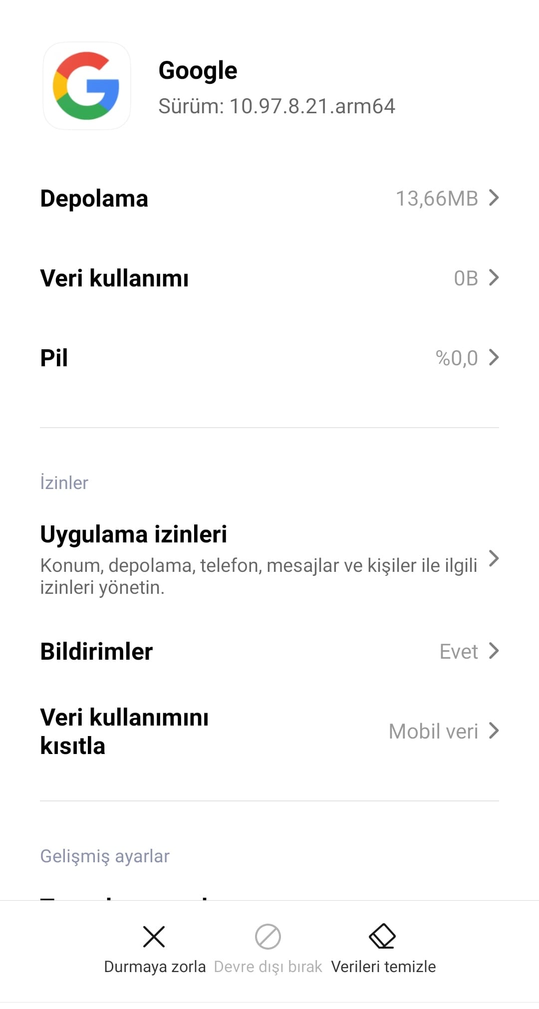 Google sürekli olarak duruyor hatası çözümü
